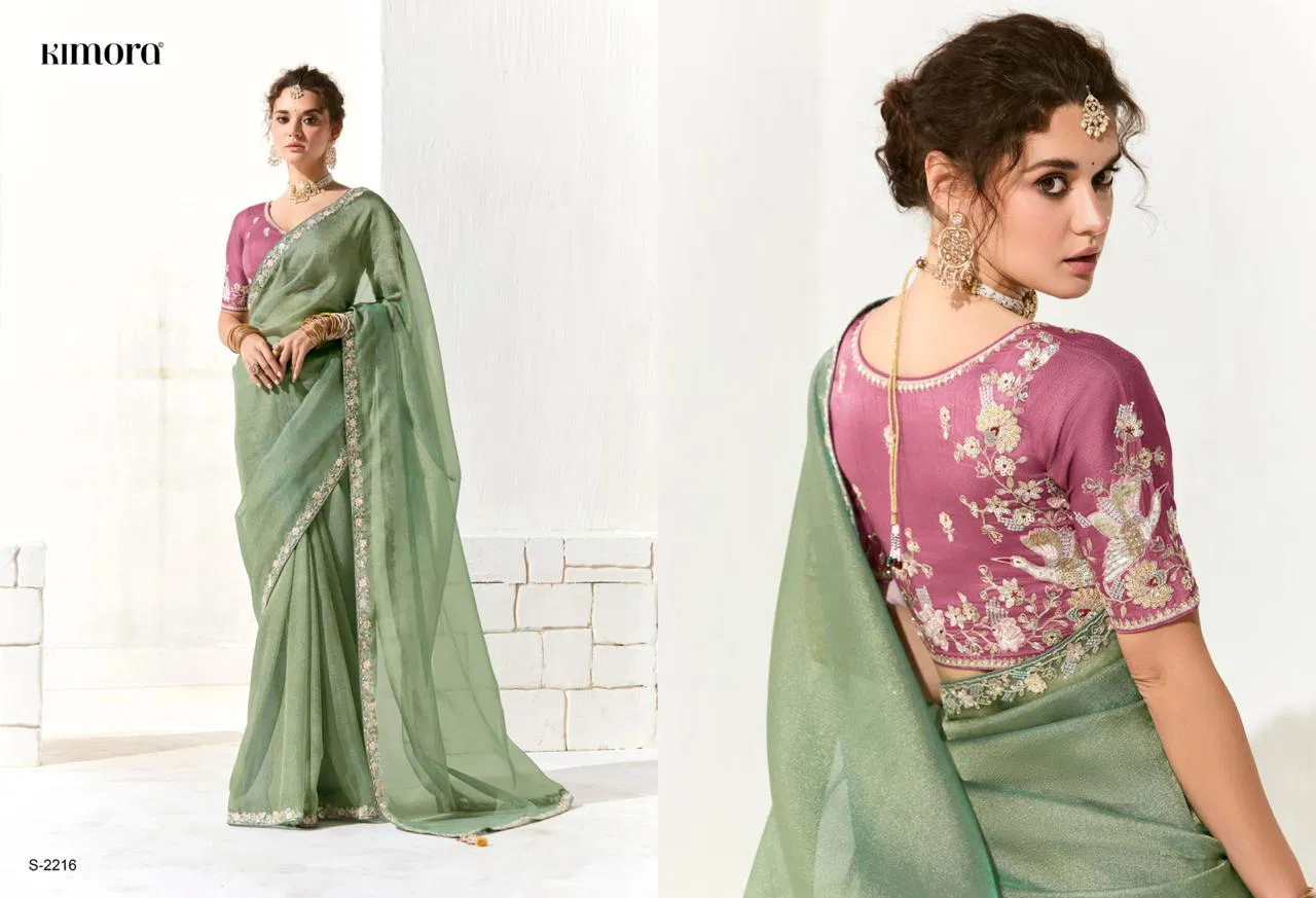 Runway By Kimora Organza Tissue Designer Saree Wholesale Shop In Surat